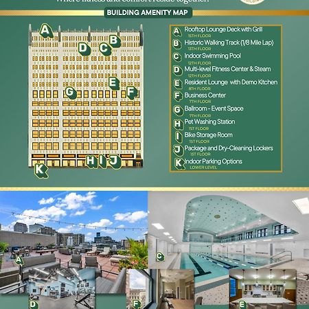 Апартаменты Heart Of Dt - Pool & Steam At Playhouse Square 315 Кливленд Экстерьер фото